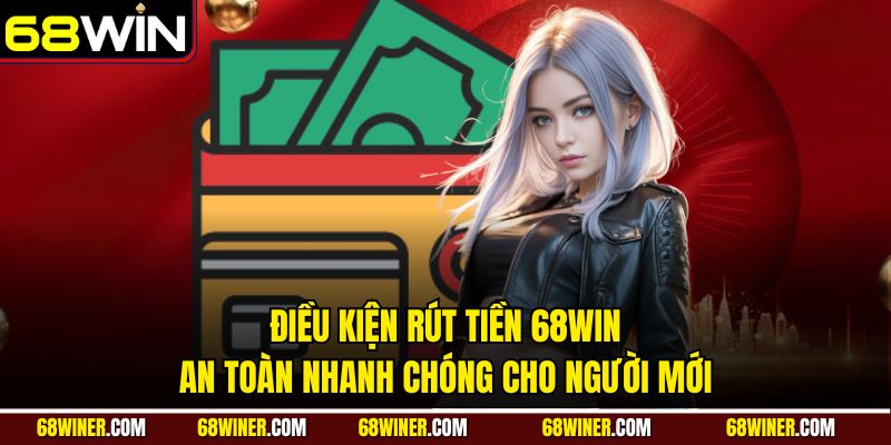 Điều kiện rút tiền 68Win an toàn nhanh chóng cho người mới